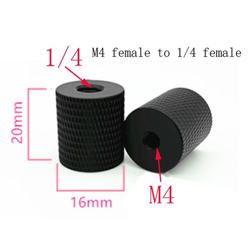 Adaptateur de montage à vis 1/4 à M4 M6 M8 M10 femelle à femelle pour trépied d'appareil photo,accessoires de photographie - Type 14 Mu to M4 Mu