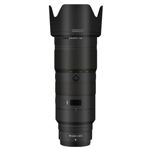 Revêtement d'objectif d'appareil photo autocollant Z70-200/2.8 S,Film protecteur en vinyle,pour Nikon Z 70-200mm 2.8 VR 70-200 F2.8 F/2.8 Z70200 - Type 4 Leather Black