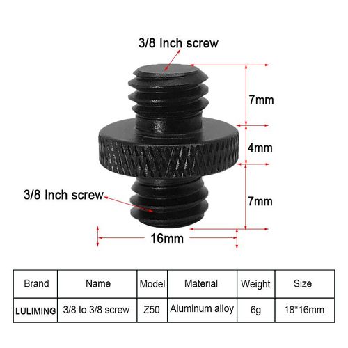 Vis de Conversion 1/4 mâle à mâle 1/4 3/8 M4 M5 M6 M8 M10 M12,trépied d'appareil photo,adaptateur à tête sphérique,accessoires de photographie SLR - Type Z50 1PC