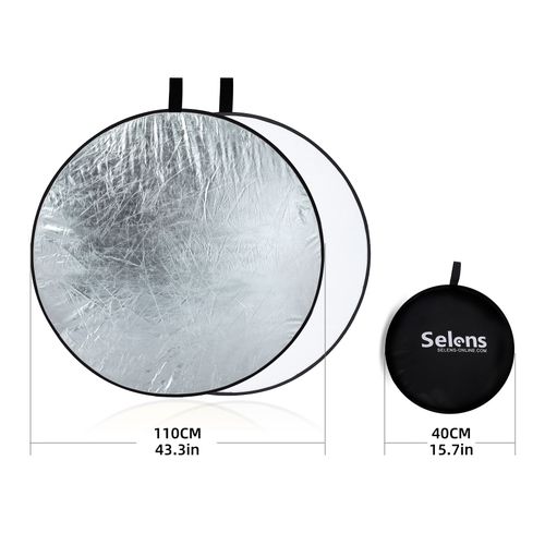 Selens-Réflecteur portable 5 en 1,60x90cm,réflecteur rond nar,accessoires de photographie,diffuseur,kits de studio photo - Type 110cm #C