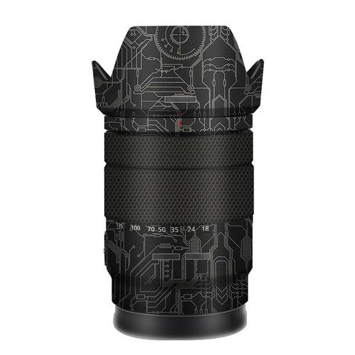 Film de protection pour objectif E18-135 Sony E 18-135mm f3.5-5.6 OSS SEL18135 Autocollant de protection d'objectif 18135 - Type Fantasy Silver