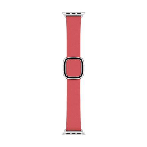 Apple 40mm Modern Buckle - Bracelet De Montre Pour Montre Intelligente - Taille Large - Rose Pivoine - Pour Watch Hermès Series 7, Hermès Series 9, Nike Series 7, Series 10, Series 8, Series 9