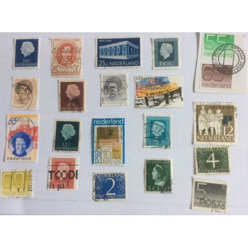Pays Bas : 22 Timbres Oblitérés (Dont 2 Sur Coin D'Enveloppe) Des Pays Bas