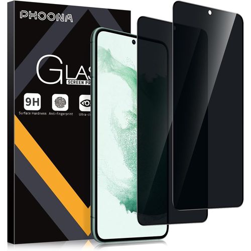 Kal-2 Pièces Anti-Espion Verre Trempé Pour Samsung Galaxy S22+ /S22 Plus 5g,Privacy Protection D'écran Pour Samsung S22+ 5g,[Anti-Peeping] [Anti-Spy] [Dureté 9h] [Anti Rayures] Film Protection