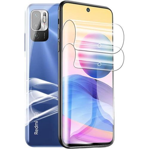 Kal-2 Pcs Film Hydrogel Pour Xiaomi Redmi Note 10 5g (6.5""), Films De Protection D'écran 3d, Transparent Empreinte Digitale Débloqué