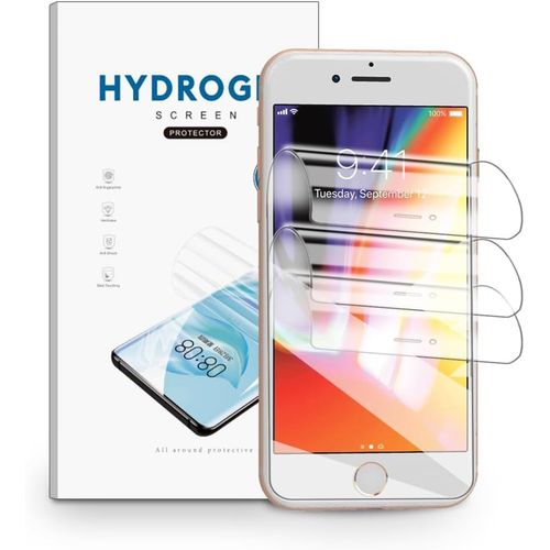 Kal-Film Hydrogel Pour Iphone 8/Iphone 7/Iphone Se 2022 2020 3 Pièces Tpu Film Protection Écran Hd Clair Doux Transparent Film De Protection D'écran