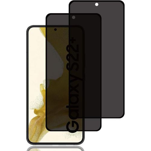 Kal-Verre Trempé Anti-Espion Pour Samsung Galaxy S22 Plus / S22+ 5g [2 Pièces] Protection D'écran Anti-Espion Compatible Id D'empreinte Digitale 9h Dureté Anti-Rayures Film En Verre Trempé