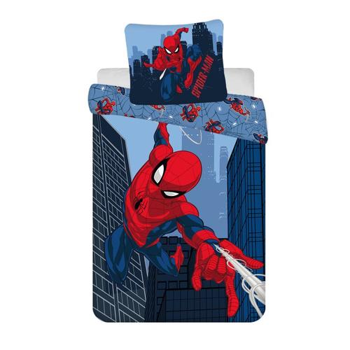 Disney - Parure De Lit En Coton "Spider-Man" - Bleu/Rouge - 160 X 200 Cm