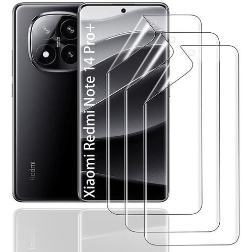Kal-Film De Protection D'écran Hydrogel Pour Xiaomi Redmi Note 4 Pro+ 3 Pièces Tpu Souple Transparent Hd Anti-Bulles Anti-Rayures Anti-Traces De Doigts Auto-Réparatrice
