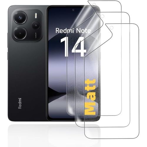 Kal-Mat Film Hydrogel Pour Xiaomi Redmi Note 4 3 Pièces Tpu Film Protection Écran Matte Flexible Film De Protection D'écran Antireflets Anti-Traces