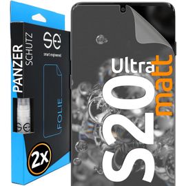 Kal-2x Se® Film De Protection 3d Antireflet Pour Samsung Galaxy S20 Ultra Auto-Réparateur Compatible Empreinte & Faceid Installation Sans Bulles Résistant Aux Chocs Et Rayures Fabriqué En Allema