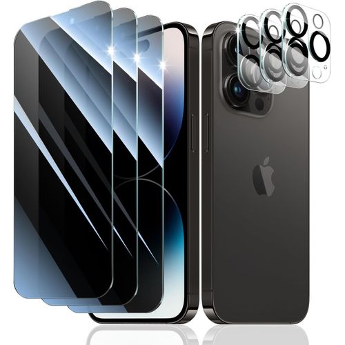 Kal-Lot De 3 Verre Trempé Anti-Espion Pour Iphone Pro/Iphone Xs/Iphone X Anti Espion Vitre Protection Ecran Protege Accessoire Film De Protecteur Résistance Aux Rayures Dureté 9h Pas De Bulle