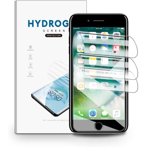 Kal-Film Hydrogel Pour Iphone 7 Plus/Iphone 8 Plus 3 Pièces Tpu Film Protection Écran Hd Clair Doux Transparent Film De Protection D'écran