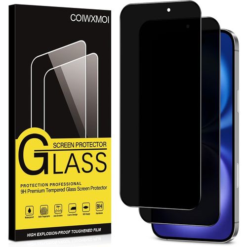 Kal-Verre Trempé Pour Iphone 16 Anti Espion Vitre Protection Ecran Anti-Espion Film Protecteur Écran Dureté 9h Anti-Rayures Haute Définition Sans Bulles Anti-Spy Confidentialité
