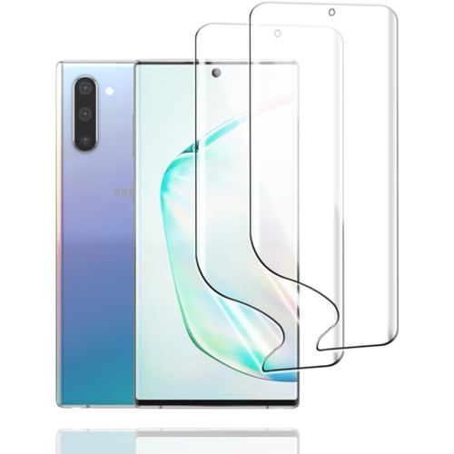 Kal-Film De Protection Hydrogel Pour Samsung Galaxy Note 10, 2pcs Protection Ecran En Hydrogel Hd Transparent Flexible Tpu Protections D'écran, Film Hydrogel Anti-Rayures