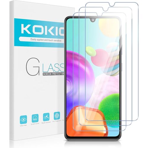 Kal-Verre Trempé Pour Samsung Galaxy A41 6,1 Pouces, Lot De 3 Vitre Film Protection Écran Compatible Avec Samsung A41, Dureté 9h Vitre, Ultra Clair, Anti-Rayures, Facile À Installer