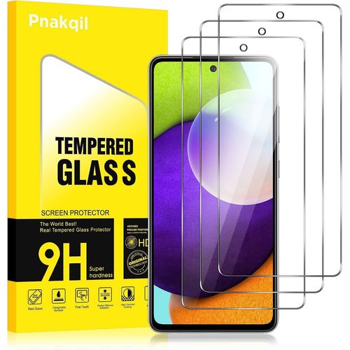 Kal-Lot De 3 Verre Trempé Pour Samsung Galaxy A52s 5g/A52 4g/5g Vitre Protection Écran Ultra Hd Dureté 9h Glass Résistant Anti Rayures Avec Haute Transparence À 99% Sans Bulles 6,5