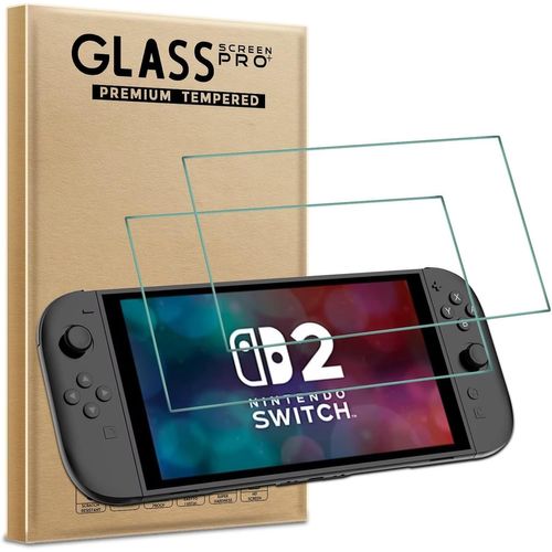 Kal-Verre Trempé Nintendo Switch 2 Model 2025, [Lot De 2] Protection Écran Pour Nintendo Switch 2 [0.26mm] [Extrêmement Résistant Aux Rayures] [Haute Définition] [Facile À Installer]