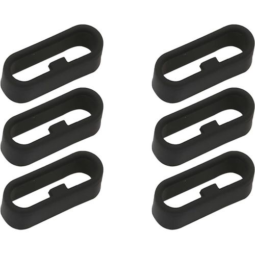 Kal-Lot De 6 Passants De Bracelet De Montre En Silicone Compatible Avec Les Bracelets Garmin Vivoactive 3/Forerunner 245/645 Et Vivoactive 3 Music/Fenix 6s/5s, Etc