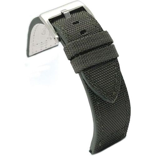 Kal-Bracelet De Montre En Kevlar Et Cuir \U2013 Plat, Sportif, Doublure Intérieure \U2013 Disponible En 18mm 20mm 22mm 24mm 416