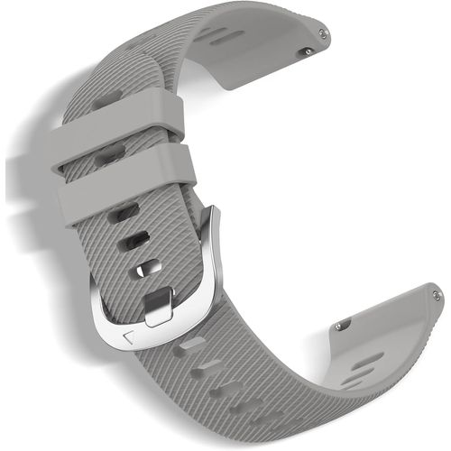 Kal-Bracelet Pour 20mm 18mm 22mm Silicone Bracelet, Sport Banda De Montre De Réglable En 20mm 22mm 18mm Largeur De Patte Pour Femme/Homme - Gris