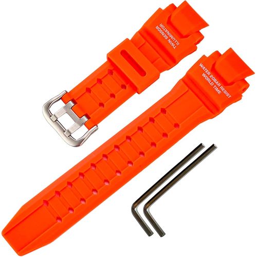 Kal-Bracelet De Montre De Rechange En Résine Pour Casio Pour G-Shock Ga-1000 Ga-1100 Gw-A1000 Gw-A1100 Gw-4000 G-1400 Bracelet De Sport Étanche Noir