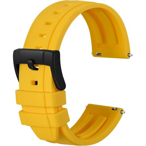 Kal-Bracelet En Silicone Premium, Bracelet En Caoutchouc À Libération Rapide Pour Hommes Et Femmes, Couleur Et Largeur Au Choix 18mm 20mm 22mm 24mm