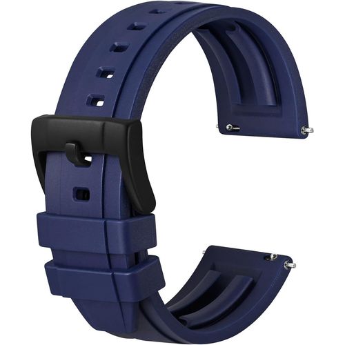 Kal-Bracelet En Silicone Premium, Bracelet En Caoutchouc À Libération Rapide Pour Hommes Et Femmes, Couleur Et Largeur Au Choix 18mm 20mm 22mm 24mm