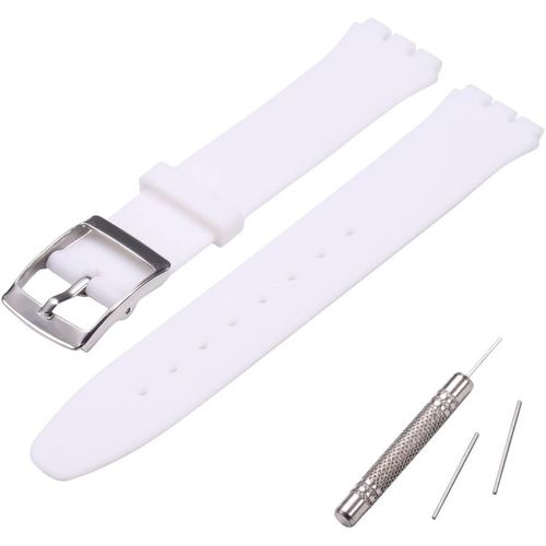 Kal-Bracelet De Rechange En Silicone Ultra Fin Pour Femme - Compatible Avec La Série Swatch Skin (16 Mm)