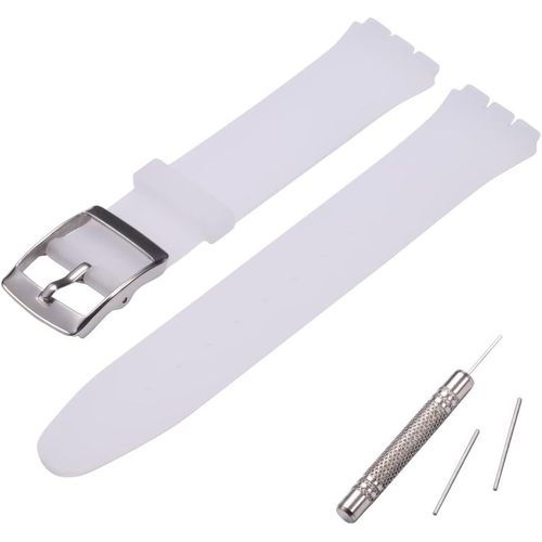 Kal-Bracelet De Rechange En Silicone Ultra Fin Pour Femme - Compatible Avec La Série Swatch Skin (16 Mm)