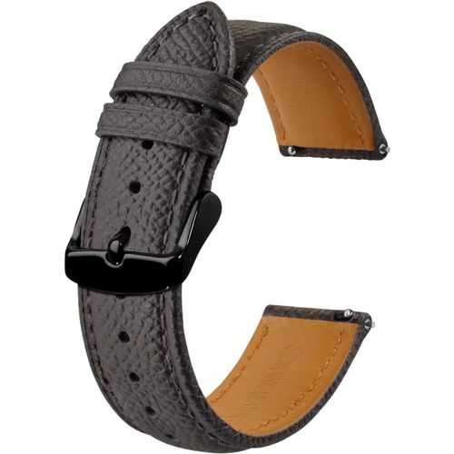 Kal-Bracelets De Montres En Cuir Texturé, Remplacement Dégagement Rapide Pour Femme Homme, 18mm 20mm 22mm