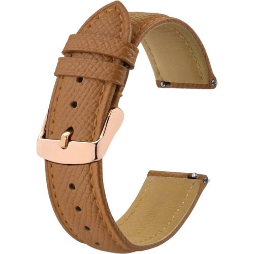 Kal-Bracelets De Montres En Cuir Texturé, Remplacement Dégagement Rapide Pour Femme Homme, 18mm 20mm 22mm
