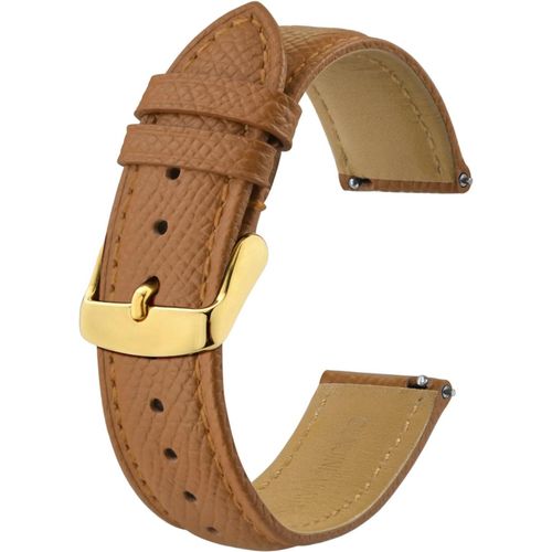 Kal-Bracelets De Montres En Cuir Texturé, Remplacement Dégagement Rapide Pour Femme Homme, 18mm 20mm 22mm