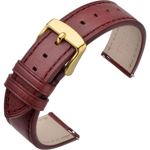 Kal-Bracelet Montre 16mm 17mm 18mm 19mm 20mm 21mm 22mm, Bracelets De Remplacement Cuir À Libération Rapide Pour Femme Homme