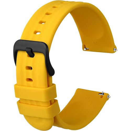 Kal-Bracelets De Montre En Silicone 18mm 20mm 22mm 19mm 21mm, Sport Remplacement Bracelet En Caoutchouc À Libération Rapide Pour Hommes Femme, Extra Long