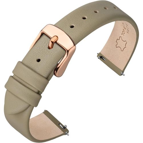 Kal-Bracelet De Montre En Cuir Véritable Pour Homme Femme, Dégagement Rapide, Bande De Remplacement 12mm 13mm 14mm 16mm 18mm 20mm 22mm