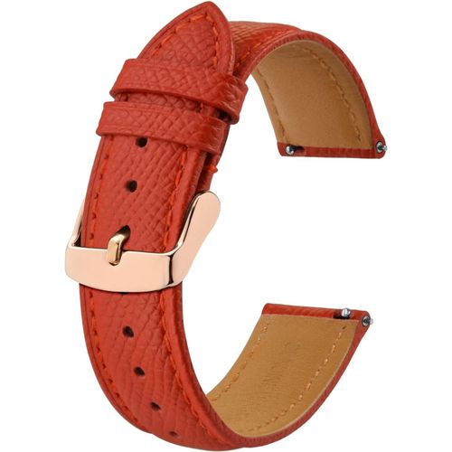 Kal-Bracelets De Montres En Cuir Texturé, Remplacement Dégagement Rapide Pour Femme Homme, 18mm 20mm 22mm