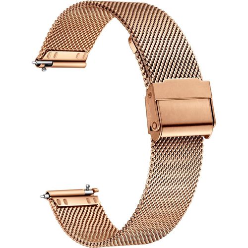 Kal-Bracelet Maille De Montre Acier Inoxydable Libération Rapide Homme Femme 12-24mm
