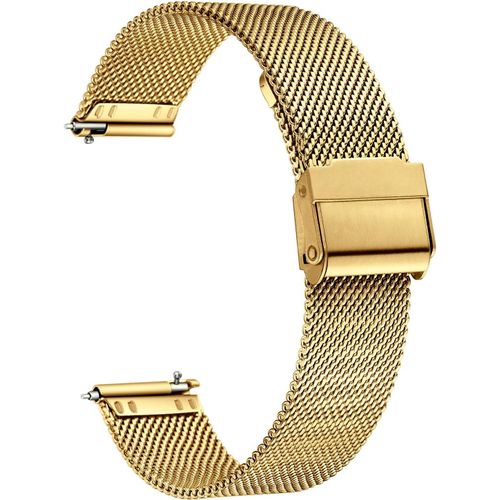 Kal-Bracelet Maille De Montre Acier Inoxydable Libération Rapide Homme Femme 12-24mm