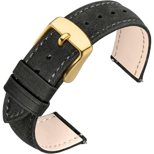 Kal-Bracelet De Montre Pour Homme Et Femme, Bracelets En Cuir Vintage À Dégagement Rapide 18mm 19mm 20mm 21mm 22mm
