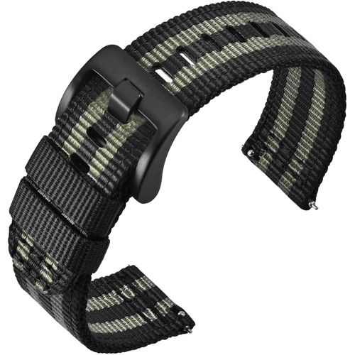 Kal-Bracelet De Montre En Nylon À Dégagement Rapide, Bracelets De Montres Militaires Pour Homme 18mm 19mm 20mm 22mm 24mm