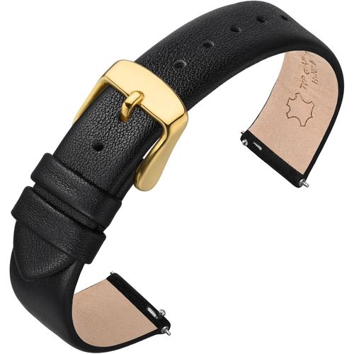 Kal-Bracelet De Montre En Cuir Véritable Pour Homme Femme, Dégagement Rapide, Bande De Remplacement 12mm 13mm 14mm 16mm 18mm 20mm 22mm