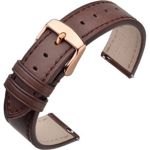 Kal-Bracelet Montre 16mm 17mm 18mm 19mm 20mm 21mm 22mm, Bracelets De Remplacement Cuir À Libération Rapide Pour Femme Homme