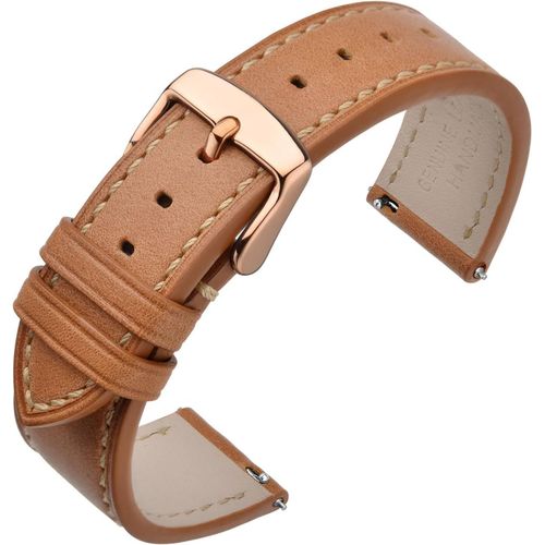 Kal-Bracelet Montre 16mm 17mm 18mm 19mm 20mm 21mm 22mm, Bracelets De Remplacement Cuir À Libération Rapide Pour Femme Homme