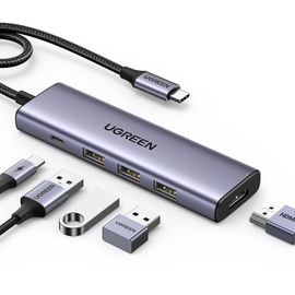 UGREEN Hub USB-C avec sortie 4K HDMI USB-A 3.0
