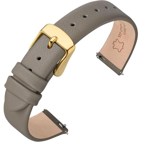 Kal-Bracelet De Montre En Cuir Véritable Pour Homme Femme, Dégagement Rapide, Bande De Remplacement 12mm 13mm 14mm 16mm 18mm 20mm 22mm