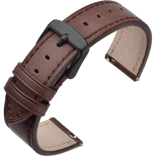 Kal-Bracelet Montre 16mm 17mm 18mm 19mm 20mm 21mm 22mm, Bracelets De Remplacement Cuir À Libération Rapide Pour Femme Homme