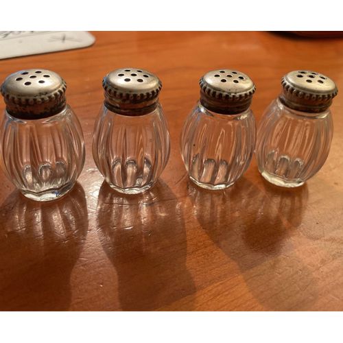 Lot De Salieres Christofle Verre Et Argent
