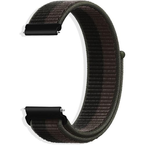 Kal-Bracelet Pour 20mm 18mm 22mm Nylon Remplacement En Réglable Bracelets, Banda De Montre De Rechange En Libération Rapide Pour Femme/Homme - Gris Foncé