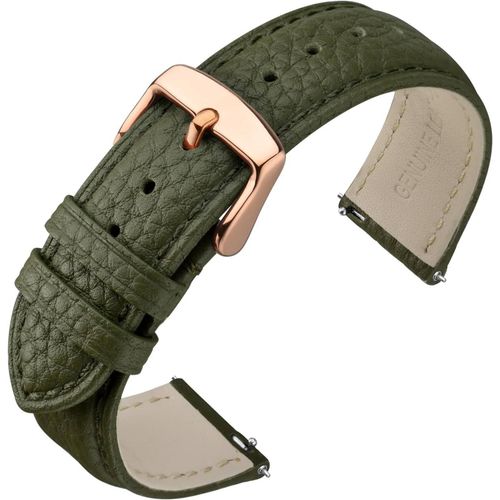 Kal-Bracelet De Montre, Bracelets De Remplacement Cuir 16mm 18mm 19mm 20mm 22mm À Libération Rapide Pour Femme Homme